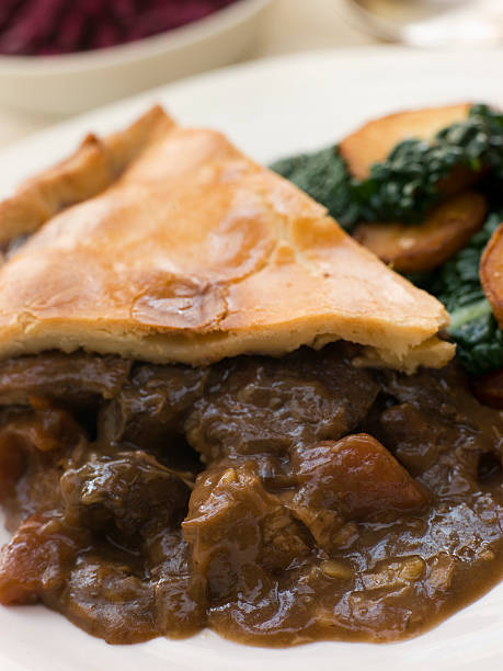istock Game Pie with Fried Curly Kale and Potatoes 178753412