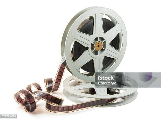 35mm Film In Two Reels Stock Photo - Download Image Now - Film Reel, Old, Antique