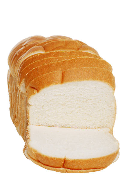 widok z przodu biały chleb krojony - loaf of bread bread portion 7 grain bread zdjęcia i obrazy z banku zdjęć