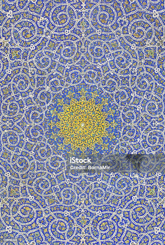 Islamischen Motiv-Design an der Decke einer Moschee - Lizenzfrei Kachel Stock-Foto