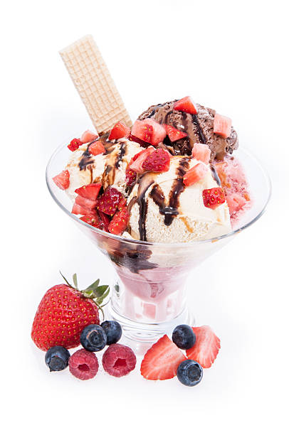 istock Ice Cream in a glass decorated with fruits 178755791