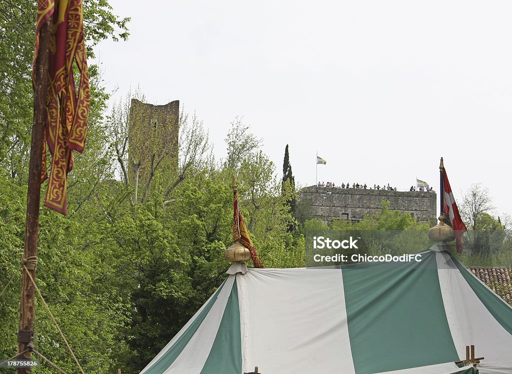 Castelo medieval paredes e - Royalty-free Agressão Foto de stock