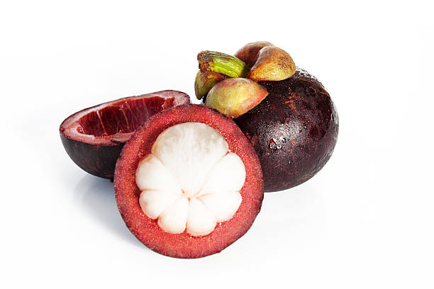istock Tropical fruit Mangosteen isolated on white background 178755960