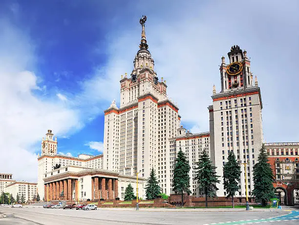 Lomonosov Moscow State University, Main Building, main entrance.