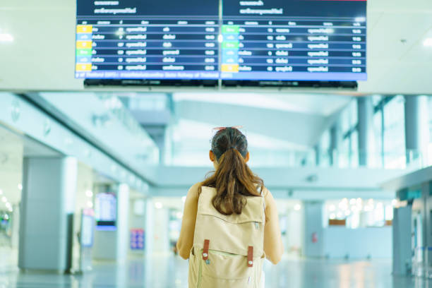 istock Female passenger traveling. 1787560791
