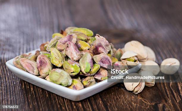 Pistachios In A Bowl Stock Photo - Download Image Now - Appetizer, Brown, Close-up