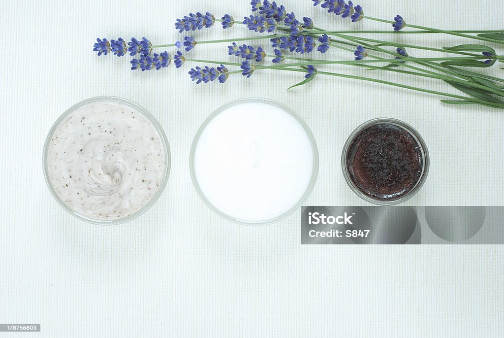 Cremes cosméticos, Flores de Lavanda - Royalty-free Artigo de Higiene Pessoal Foto de stock