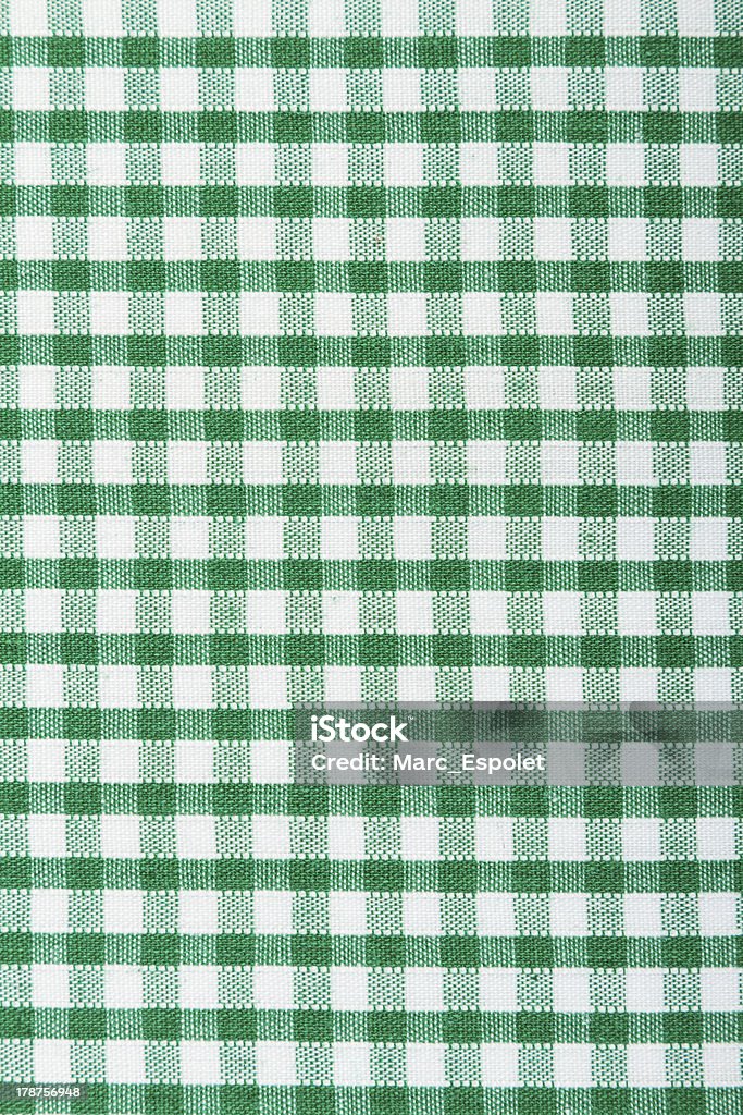 Panno verde e bianco a quadri - Foto stock royalty-free di A quadri