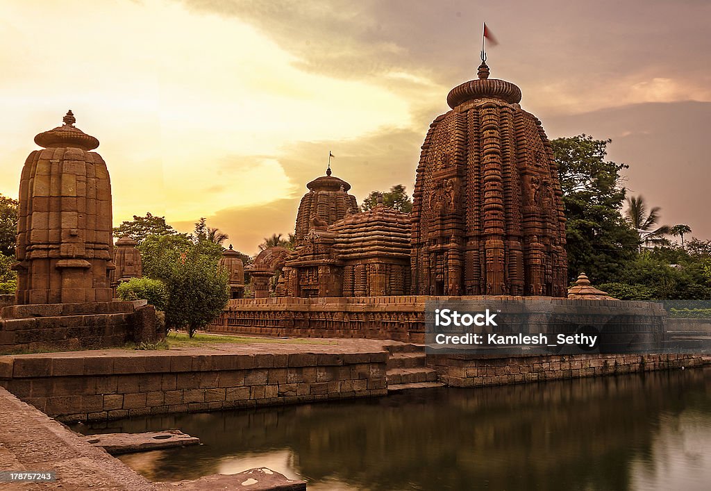 Ancient Indian Temple Ancient Indian stone Temple named Mukteswar temple in Bhubaneswar, India built centuries ago. India Stock Photo