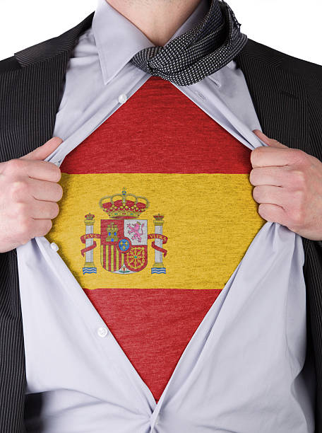 istock Business man with Spanish flag t-shirt 178757512