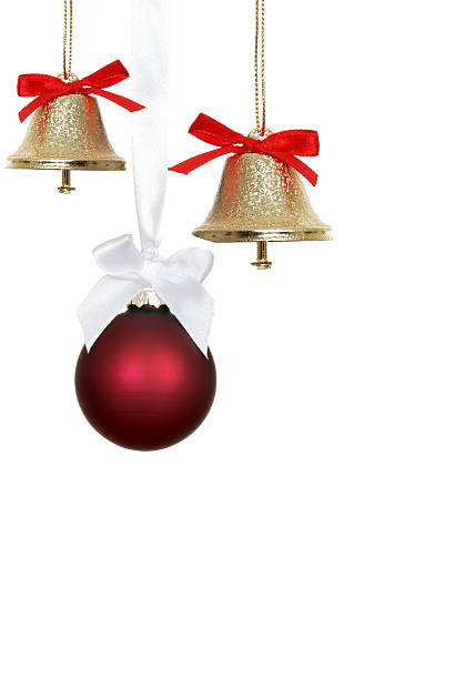 istock Red christmas ornaments and bells 178758588