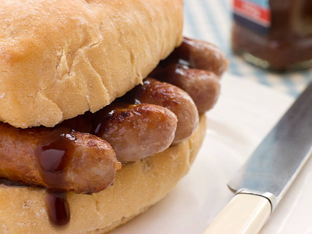 Pork Sausage Crusty Roll with Brown Sauce