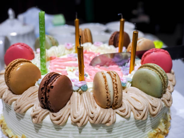 istock Close-up of a birthday cake in a home environment 1787592926