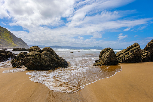 A beach in Dublin's area Ringsend.