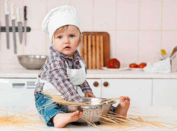 istock Portrait of a little chef hat and apron 178760009