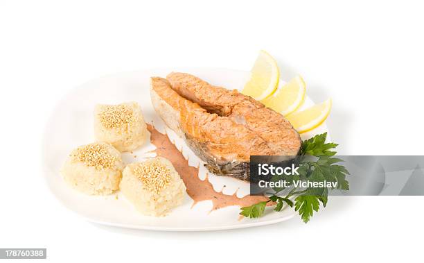 Gourmet Stek Z Łososia - zdjęcia stockowe i więcej obrazów Białko - Białko, Cytryna, Dieta