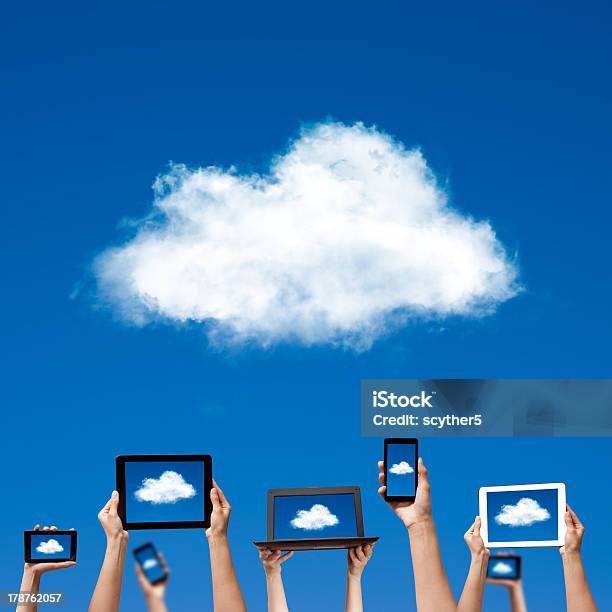 Cloud Computing Stock Photo - Download Image Now - Blue, Cloud Computing, Communication