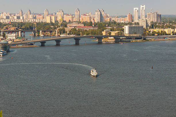 istock Dniper river in background Kiev town - Ukraine. 178762322