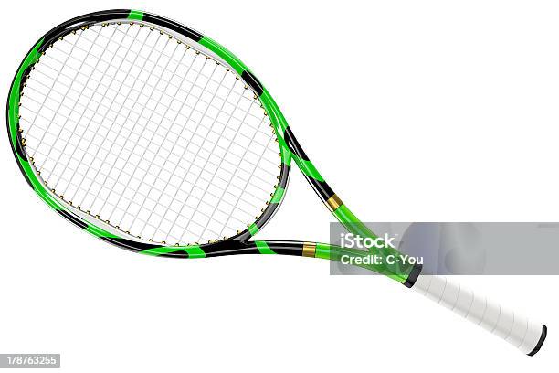 Tennis Racket Texture Style Stock Photo - Download Image Now - Tennis Racket, Cut Out, White Background