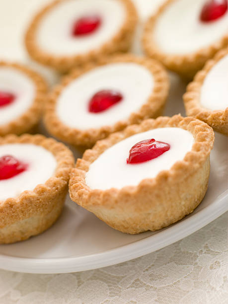 istock Plate of Cherry Bakewell Tarts 178763398