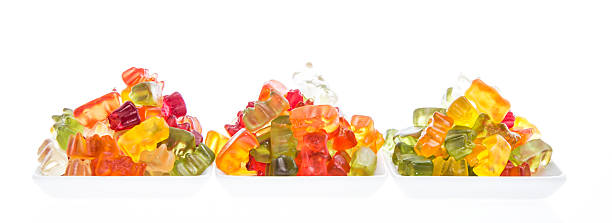 istock Heap of Gummi Bears isolated on white 178763516