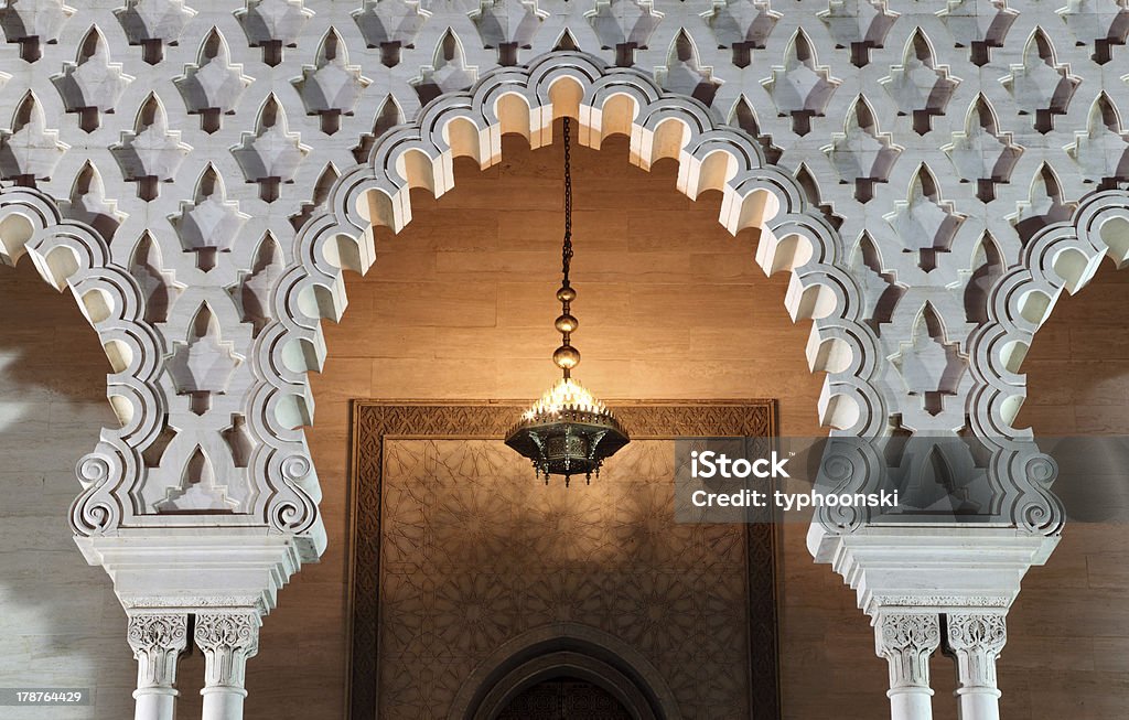 Mausoleo di Rabat, Marocco - Foto stock royalty-free di Lanterna - Attrezzatura per illuminazione