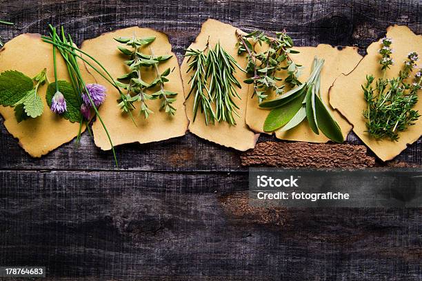 Flavors Of Herbs Stock Photo - Download Image Now - Aromatherapy, Basil, Bush