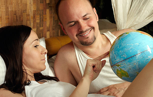 istock The married couple discusses a trip on holiday 178765631