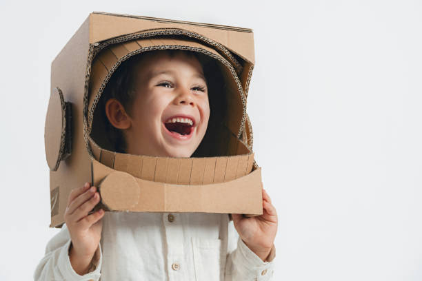 istock Portrait Of Little Astronaut Boy 1787669100