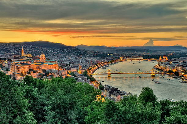 istock Panoramic view of Budapest at dusk 178767278