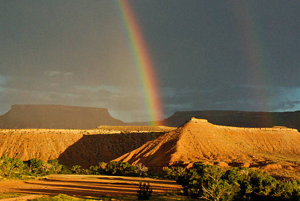 istock Summer Rainbow over Grafton Mesa and  Smithsonian Butte 178767718