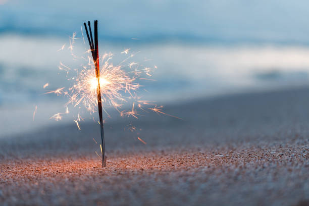 istock Bengal lights on the beach near ocean 1787685866