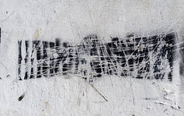 istock Scratched and dirty old cement wall. Abstract grunge background. Aged stained concrete wall texture with copy space. 1787688165