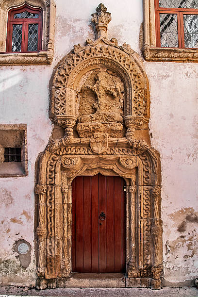 Ancient door palace in Coimbra