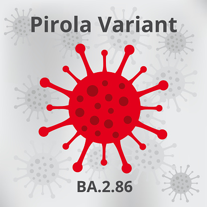 A new type of mutation of the Pirola coronavirus. Coronavirus poster.