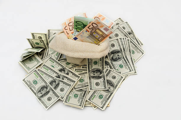 istock Money in the bag isolated on a white background 178769687