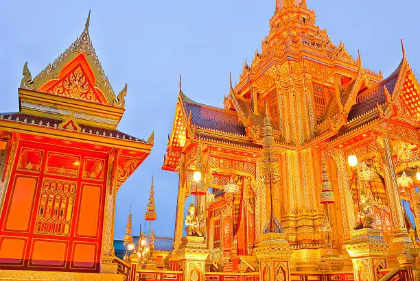 The cremation of Thai Royal family