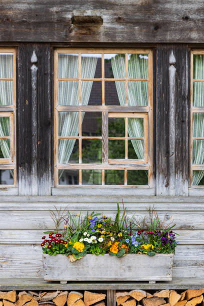 istock Old wooden farm wall 1787698830