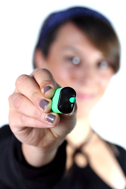 istock girl with green marker 178771175