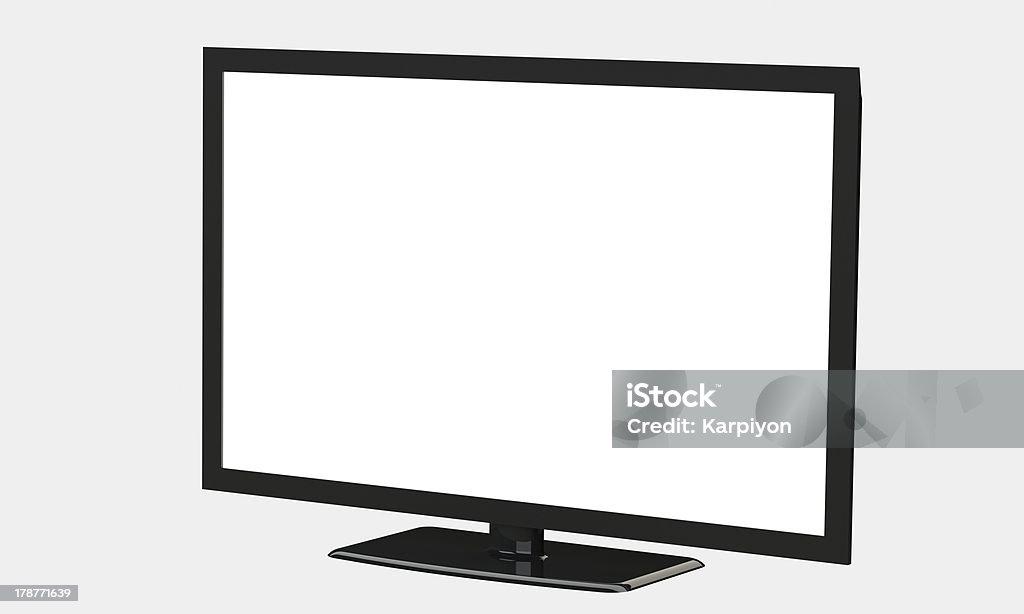 monitor led lcd con pantalla plana de 37 pulgadas de pantalla Aislado en blanco - Foto de stock de Actuación - Representación libre de derechos