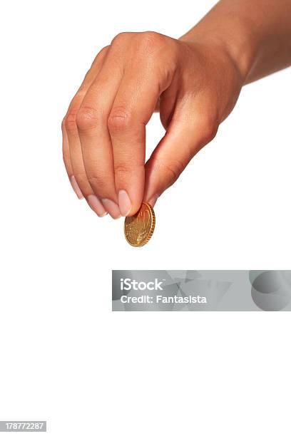 Hand With Coin Stock Photo - Download Image Now - Adult, Coin, Currency