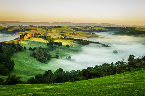 istock Foggy Valley in the morning, Tuscany 178772881