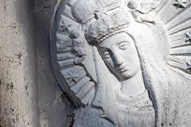 Photo of Bas relief of Virgin Mary