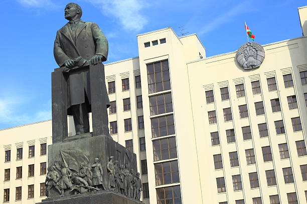 istock Lenin communist statue in Minsk, Belarus 178773110