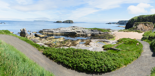 Ballintoy Old Harbour, the filming location for a number of television programmes and a well known visitor attraction.