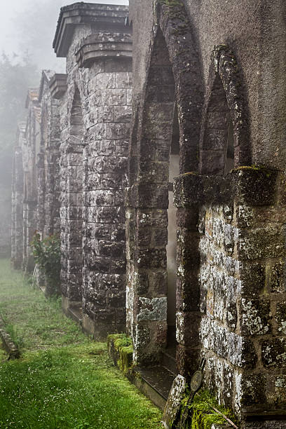 istock Foggy old cemetery in the morning 178774427