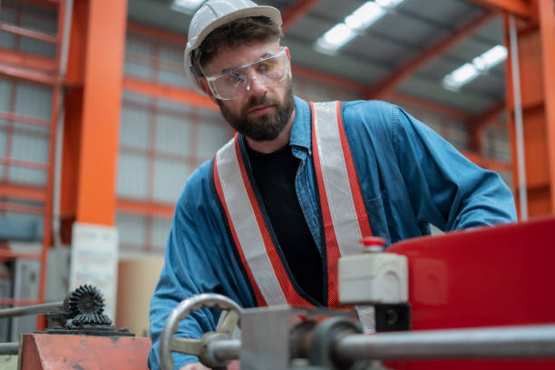 istock Machinery maintenance engineer reviews maintenance and inspection concepts. 1787760060