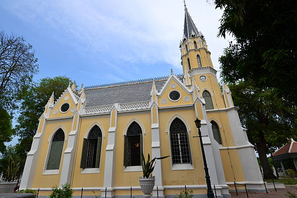istock Thai temple in Christian church style 178776129