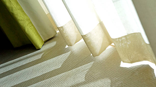 istock Morning at a glance, curtain in details. 178776698