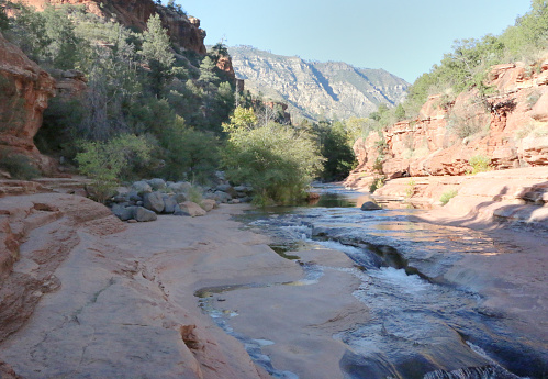 a scenic view of Slide Rock State Park